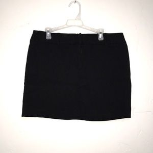 Black mini skirt